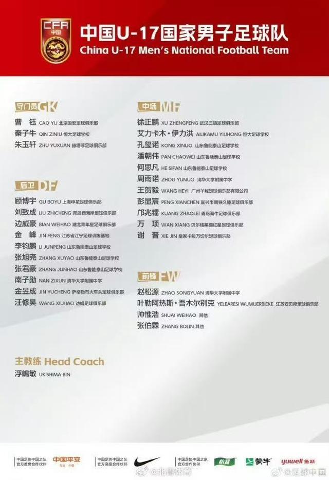 开元棋牌-U17国足大规模集结,海外球员回归备战亚洲杯